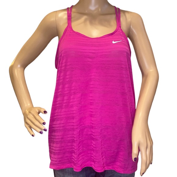 Nike Women's Dri-FIT Cool Strappy Running Athletic Active Tank Top Sz Large EUC - Picture 2 of 6